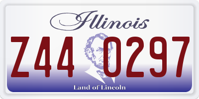 IL license plate Z440297