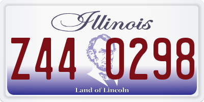 IL license plate Z440298