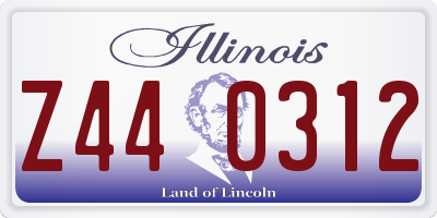 IL license plate Z440312
