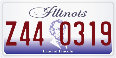 IL license plate Z440319