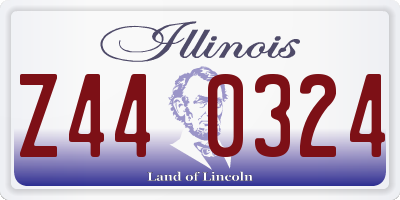 IL license plate Z440324