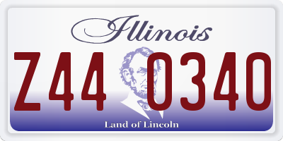IL license plate Z440340