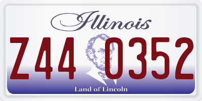 IL license plate Z440352