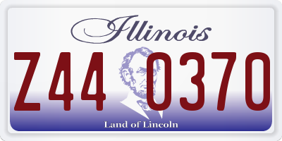 IL license plate Z440370