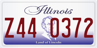 IL license plate Z440372