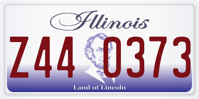 IL license plate Z440373