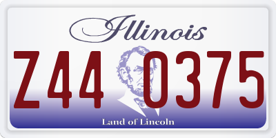 IL license plate Z440375