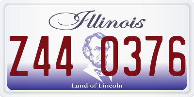 IL license plate Z440376