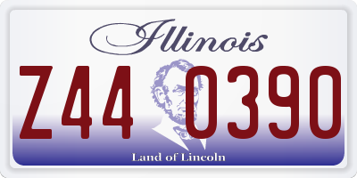 IL license plate Z440390