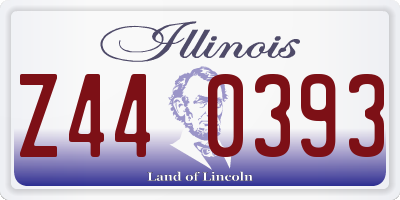 IL license plate Z440393