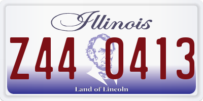 IL license plate Z440413