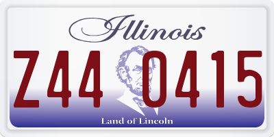 IL license plate Z440415