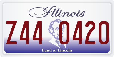 IL license plate Z440420