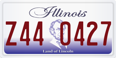 IL license plate Z440427