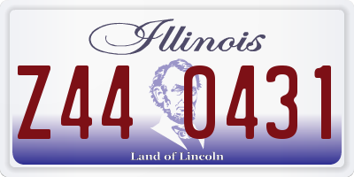 IL license plate Z440431