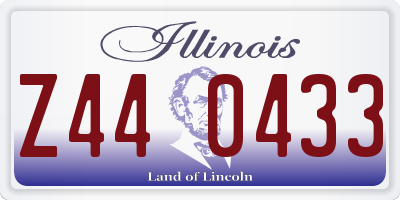 IL license plate Z440433