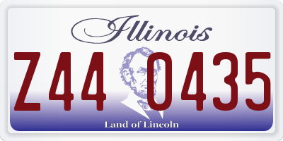 IL license plate Z440435