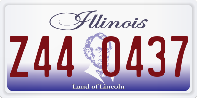 IL license plate Z440437
