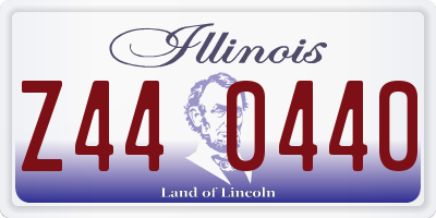 IL license plate Z440440