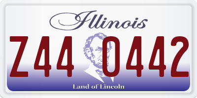 IL license plate Z440442