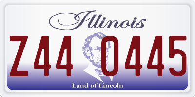 IL license plate Z440445