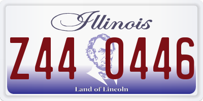 IL license plate Z440446