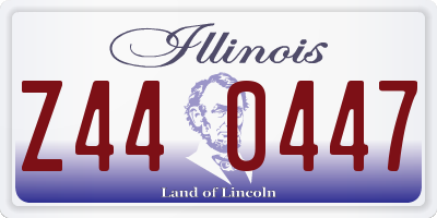 IL license plate Z440447