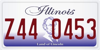 IL license plate Z440453