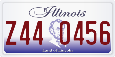 IL license plate Z440456