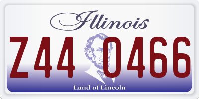 IL license plate Z440466