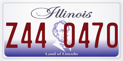 IL license plate Z440470