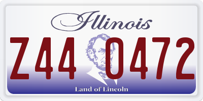 IL license plate Z440472