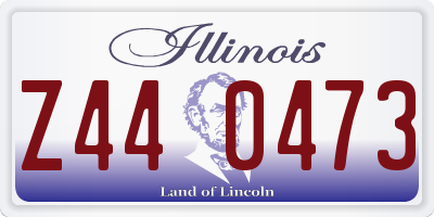 IL license plate Z440473
