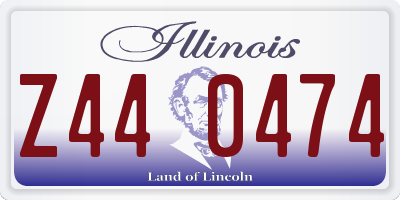 IL license plate Z440474