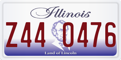 IL license plate Z440476