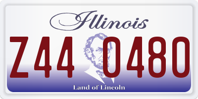 IL license plate Z440480
