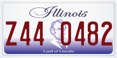 IL license plate Z440482