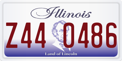 IL license plate Z440486