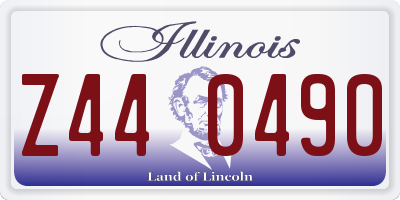 IL license plate Z440490