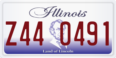IL license plate Z440491