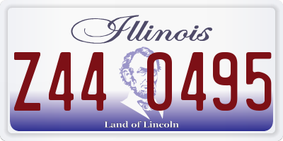 IL license plate Z440495