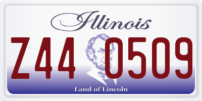 IL license plate Z440509