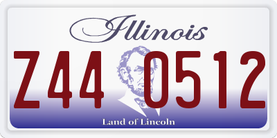 IL license plate Z440512