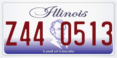 IL license plate Z440513