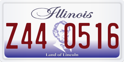 IL license plate Z440516