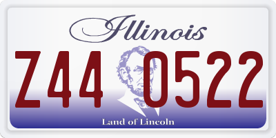 IL license plate Z440522