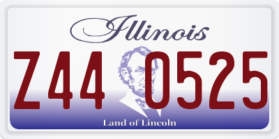 IL license plate Z440525