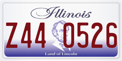 IL license plate Z440526