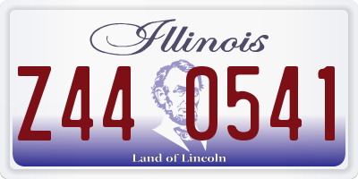 IL license plate Z440541