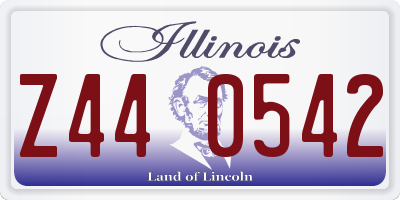 IL license plate Z440542